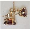 Image 2 : #25-10KT YELLOW GOLD GARNET(1.8CT) EARRINGS
