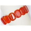 Image 1 : #26-GENUINE CARNELIAN FLEXIBLE BANGLE