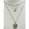 Image 1 : #30-STERLING SILVER  FLOWER HEART SHAPED