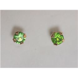 #34-10KT YELLOW GOLD TSAVORITE (0.15CT) EARRINGS