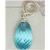 Image 1 : #36-STERLING SILVER  CRYSTAL CHARM PENDANT