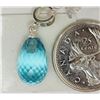 Image 2 : #36-STERLING SILVER  CRYSTAL CHARM PENDANT
