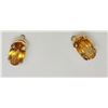 Image 1 : #38-10KT YELLOW GOLD CITRINE EARRINGS