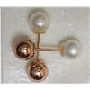 Image 2 : #39-STERLING SILVER FRESHWATER  PEARL 2-IN-1