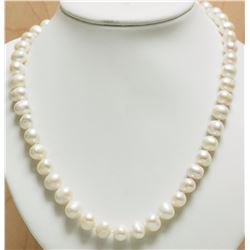 #47-STERLING SILVER NATURAL FRESHWATER PEARL