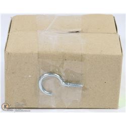 2 CASES OF METAL SCREW "J" HOOKS