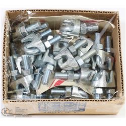 CASE OF HEAVY DUTY  CABLE CLAMPS