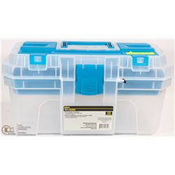 NEW FIX IT ULTRA TOUGH 16" PLASTIC TOOL BOX