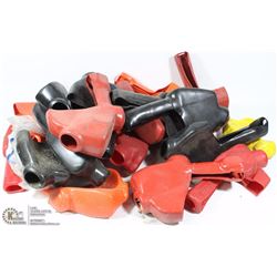 BOX OF PLASTIC FUEL COVERS