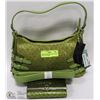 Image 1 : GREEN ADJUSTABLE STRAP SNAKE SKIN STYLE PURSE