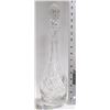 Image 1 : TALL ETCHED CRYSTAL DECANTER