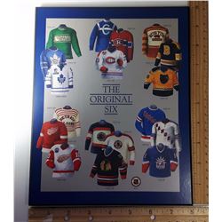 #1 - NHL  ORIGINAL 6 TEAMS JERSEY PLAQUE