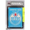 Image 1 : OILERS TEAM LOGO 1979/80 OPEE CHEE GRADED 6.5