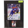 Image 1 : MATTED EDMONTON OILERS DAVID PERRON SIGNED PHOTO