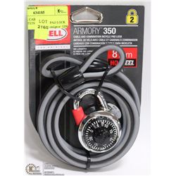 NEW BELL CABLE AND COMBINATION BICYCLE PAD LOCK