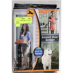 INSTANT DOOR SCREEN   FITS ANY DOOR