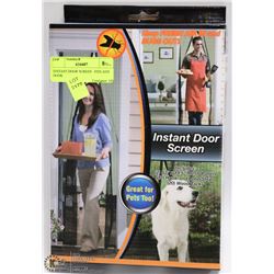 INSTANT DOOR SCREEN   FITS ANY DOOR