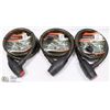 Image 1 : LOT OF 3 NEW ELEGANCE HEAVY DUTY BIKE LOCKS WITH