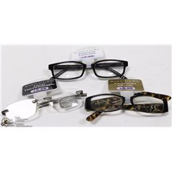 3 PAIR READING GLASSES STRENGTH +3.25