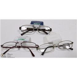 3 PAIR READING GLASSES STRENGTH +1.50