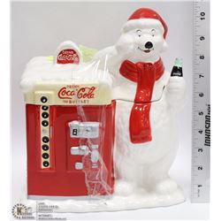 POLAR BEAR COCA COLA COOKIE JAR