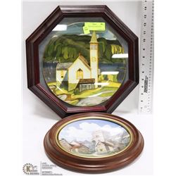 2 FRAMED COLLECTOR PLATES
