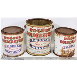 ANTIQUE GOLDEN SYRUP CAN AND 2 MORE