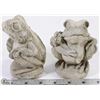 Image 1 : 2 OUTDOOR CEMENT FROGS