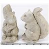 Image 1 : 2 OUTDOOR CEMENT SQUIRRELS