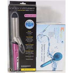 LOT WITH CONAIR INFINITY PRO CURLING IRON