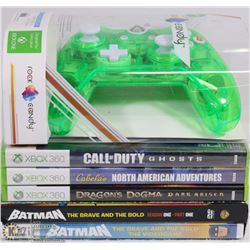 GAMING ACCESSORIES XBOX 360, XBOX 1, WII