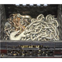 TOTE WITH 7 CHAINS WITH HOOKS