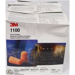 3 BOXES OF 3M EAR PLUGS (100 PAIRS PER BOX)