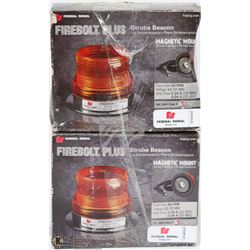2 MAGNETIC STROBE BEACONS - PLUGS INTO CIGARETTE