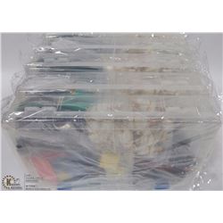 5 CRAFTS KITS IN PLASTIC STORAGE CASE