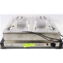 2 BUFFET WARMING TRAYS