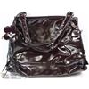Image 1 : LARGE LADIES BURGUNDY SHOULDER  BAG