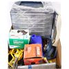 Image 1 : LARGE BOX OF GARAGE SUPPLIES INCL.