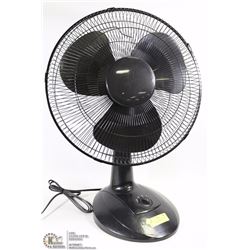 NEW MAINSTAYS OSCILLATING TABLE FAN, ASSEMBLED