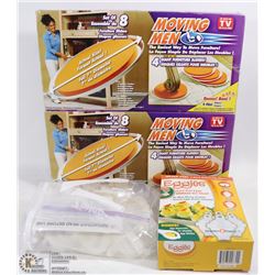 BOX WITH EASY GLIDE FURNITURE MOVING DISKS