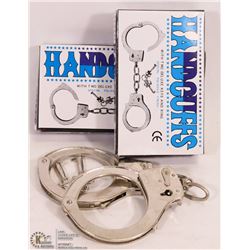 LOT OF 2 PAIRS OF HANDCUFFS