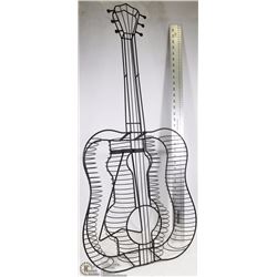 GUITAR SHAPED MEDIA RACK