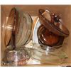 Image 1 : ESTATE BOX OF GLASS COOKWARES & MORE