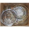 Image 1 : BOX OF ESTATE DECORATIVE GLASS BOWLS  & MORE