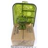 Image 1 : LOT OF GREEN PRESSED GLASS INCL FOUR 6OZ SHERBERT