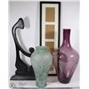 Image 1 : LOT OF LARGE VASES AND SILHOUETTE DECOR