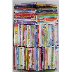 LARGE FLAT OF KIDS DVD MOVIES
