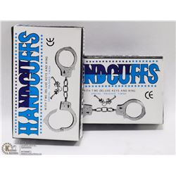 LOT OF 2 PAIRS OF HANDCUFFS