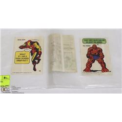 LOT OF THREE 1960'S MARVEL STICKERS