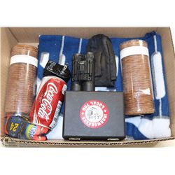 BOX W/ COCA-COLA CAN-SAFE, OILER'S